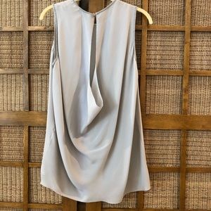 “Vince” sheer silk tunic top